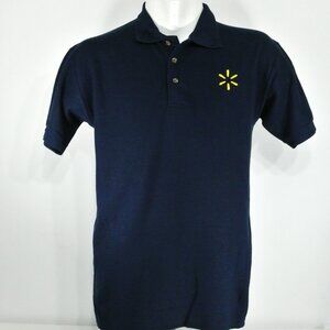 WALMART Manager Associate Employee Uniform Men's Navy Blue Polo Shirt Size Large